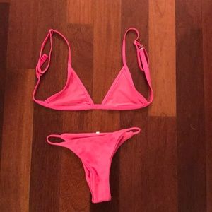 Hot pink cheeky bikini brand new